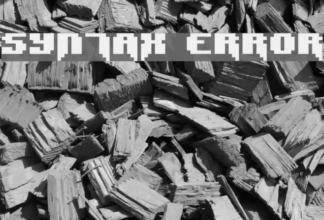 Syntax Error Шрифта examples