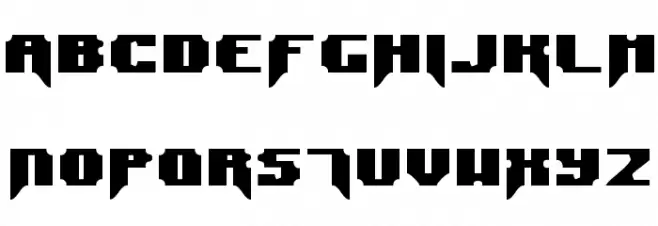Syntax Terror フォント 小文字