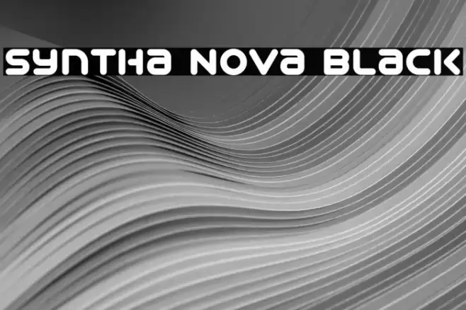 Syntha Nova Black Font examples