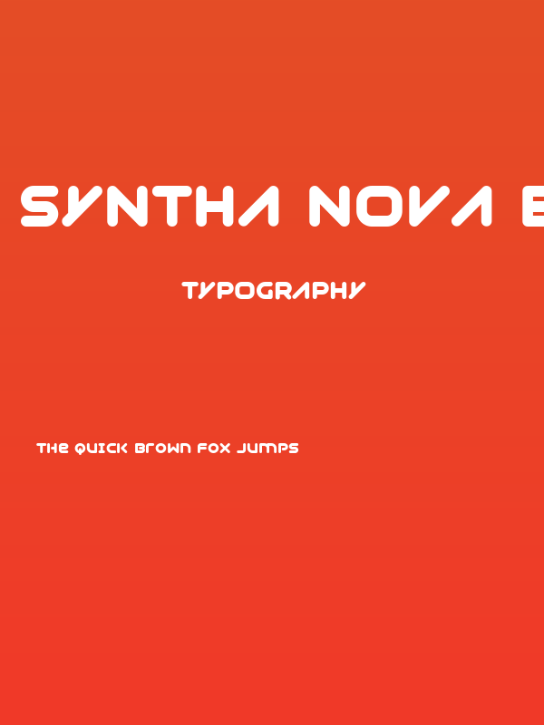 Syntha Nova Black Poster