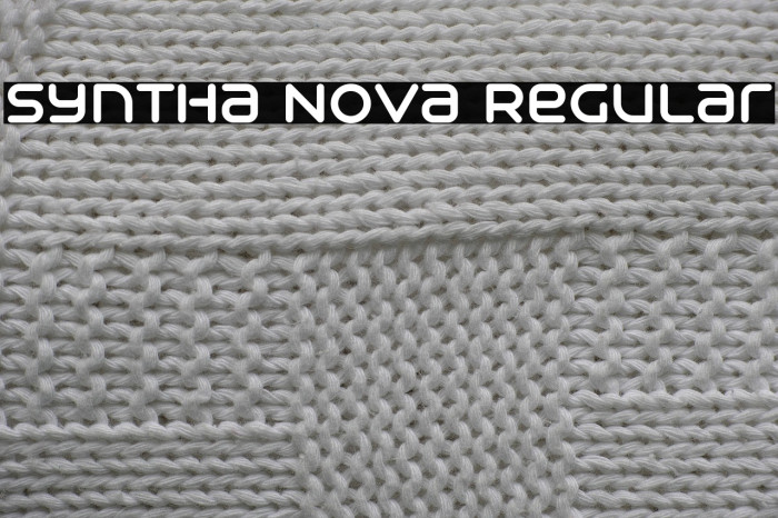 Syntha Nova Regular Example 1