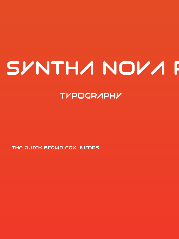 Syntha Nova Regular Poster