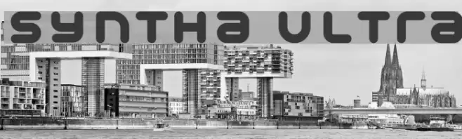 Syntha Ultra Font examples