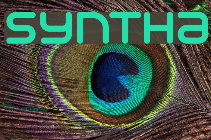 Syntha Font examples