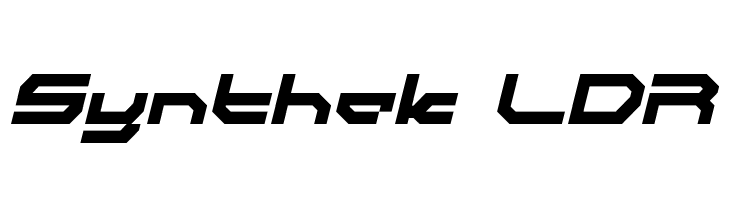 Synthek LDR  font caratteri gratis