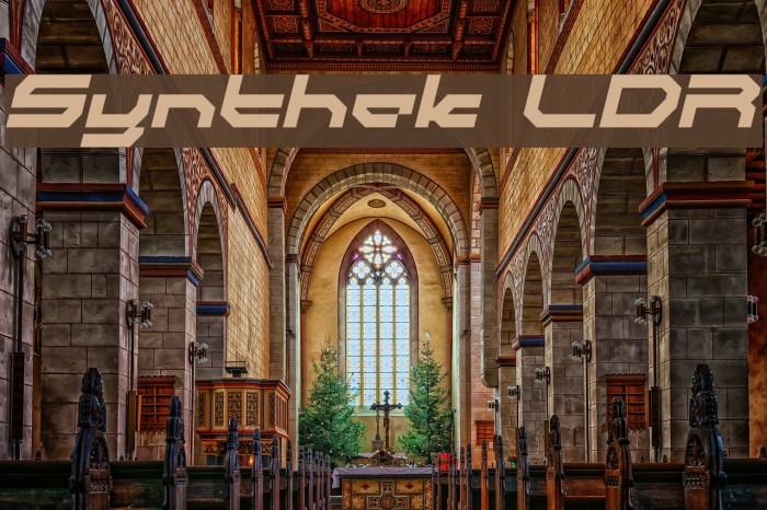 Synthek LDR Font examples