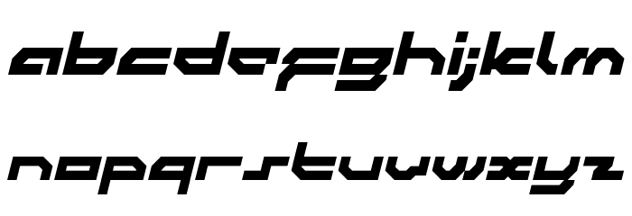 Synthek LDR Font LOWERCASE