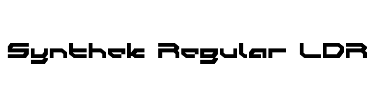 Synthek Regular LDR  baixar fontes gratis