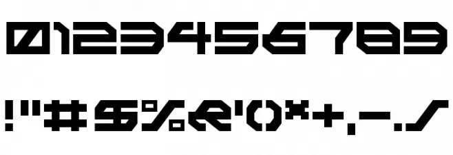Synthek Regular LDR Font OTHER CHARS