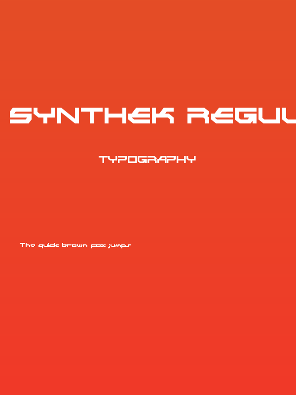 Synthek Regular LDR Poster