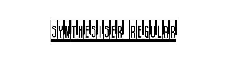 Synthesiser Regular  フリーフォントのダウンロード
