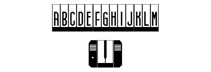 Synthesiser Regular Font OTHER CHARS