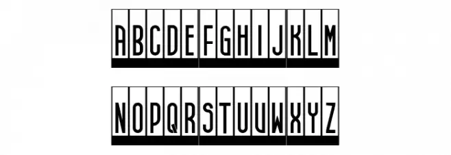 Synthesiser Regular フォント 大文字