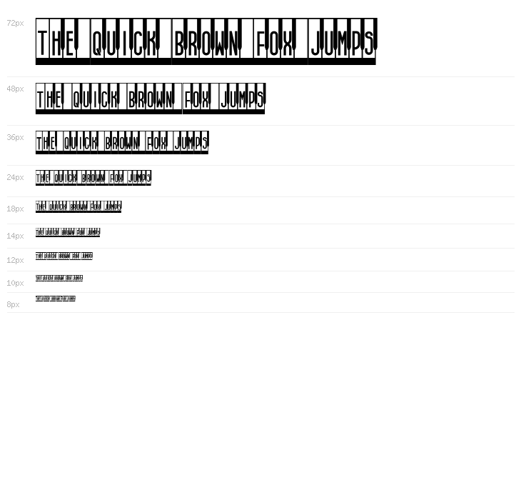 Synthesiser Regular Waterfall