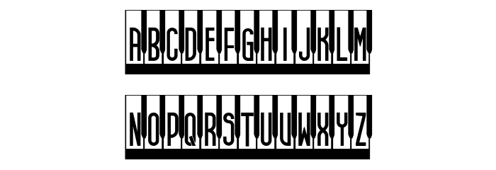 Synthesiser Regular Font LOWERCASE