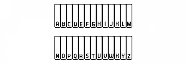 Synthesizer Regular Fonte MAIÚSCULAS