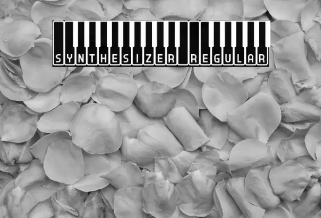 Synthesizer Regular Font examples