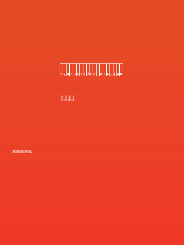 Synthesizer Regular Poster