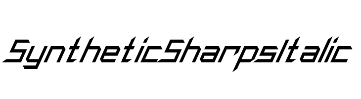 Synthetic Sharps Italic  font caratteri gratis