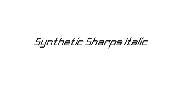 Synthetic Sharps Italic Logo