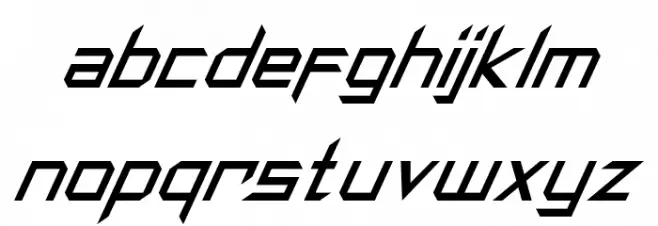 Synthetic Sharps Italic 字体 小写