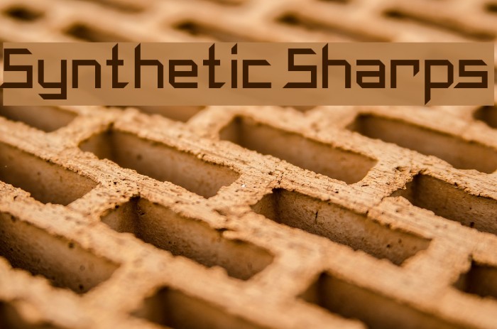 Synthetic Sharps Font examples