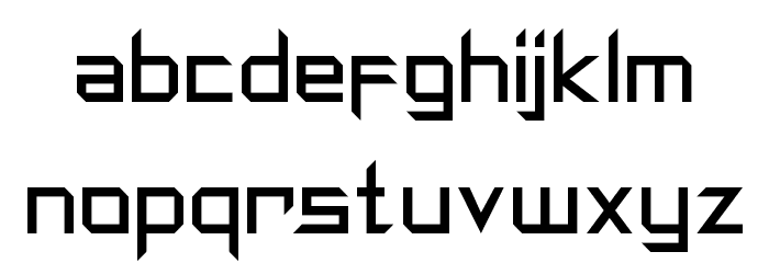 Synthetic Sharps Font LOWERCASE