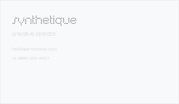 Synthetique Business Card