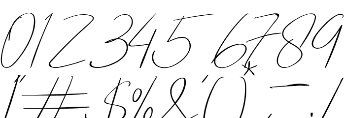 SynthiaRegular Font OTHER CHARS