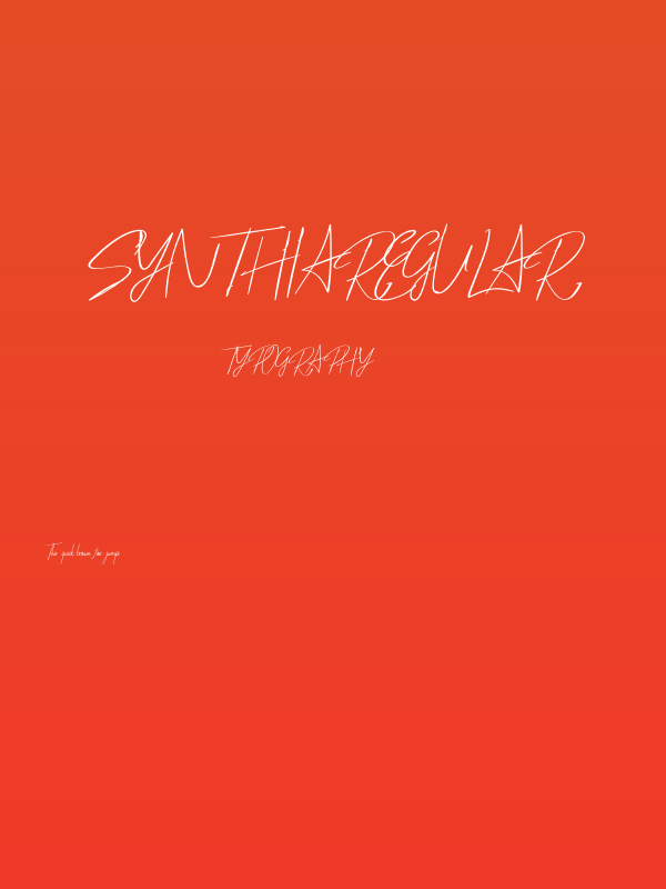 SynthiaRegular Poster