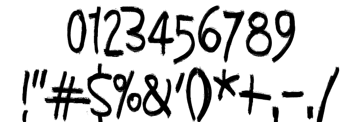 Syntinen ihminen on kaunis ihmi Font OTHER CHARS