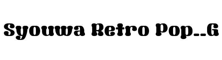 Syouwa Retro Pop__G  font caratteri gratis