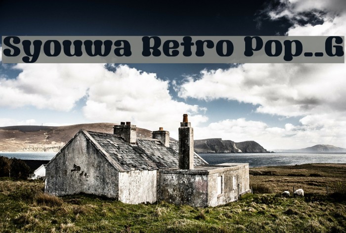 Syouwa Retro Pop__G Font examples