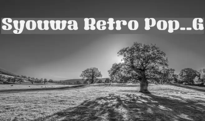 Syouwa Retro Pop__G Font examples