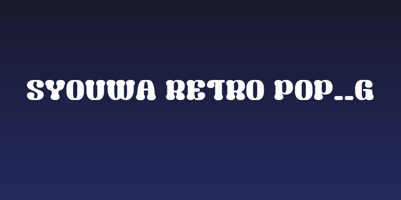 Syouwa Retro Pop__G Social Header