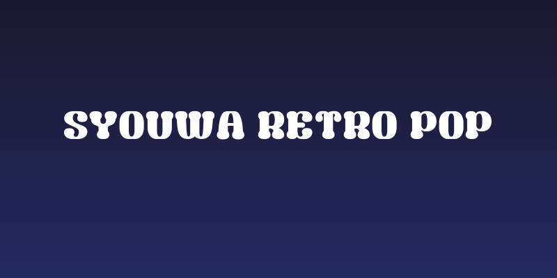 Syouwa Retro Pop Social Header