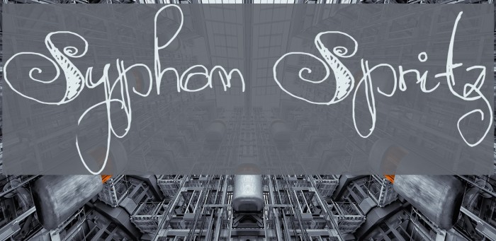 Syphon Spritz Font examples