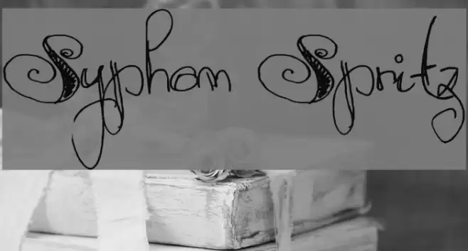 Syphon Spritz Font examples