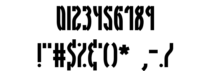 Syracuse BRK Font OTHER CHARS