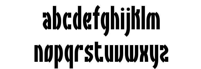 Syracuse BRK Font LOWERCASE