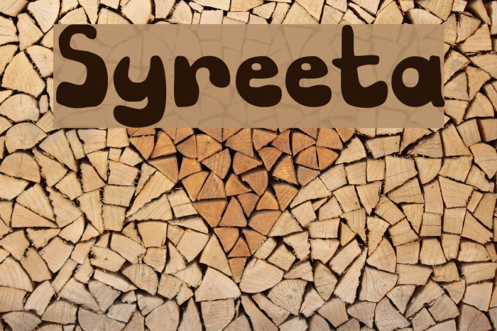 Syreeta Font examples