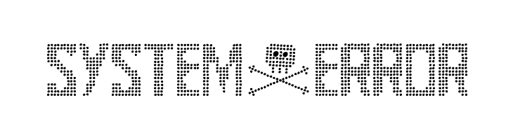 System+error  免费字体下载