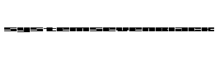 SystemSevenBlack  Free Fonts Download