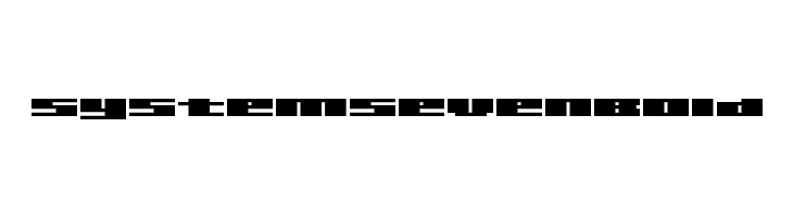 SystemSevenBold  Descarca Fonturi Gratis
