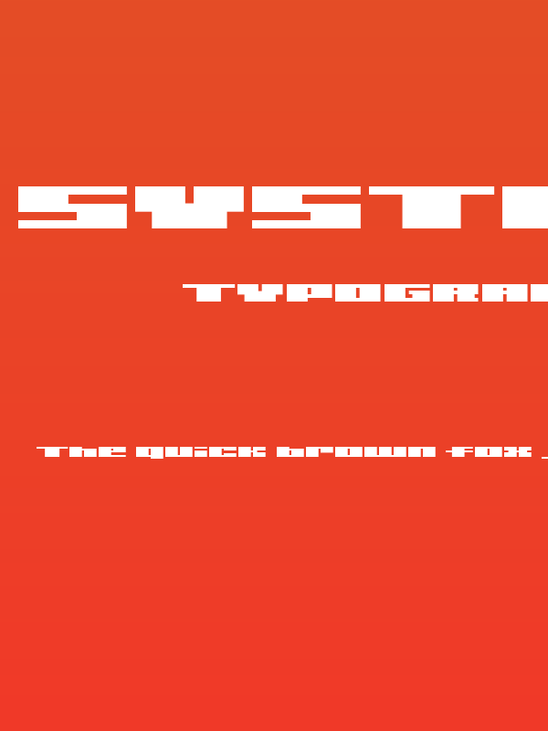 SystemSevenBold Poster