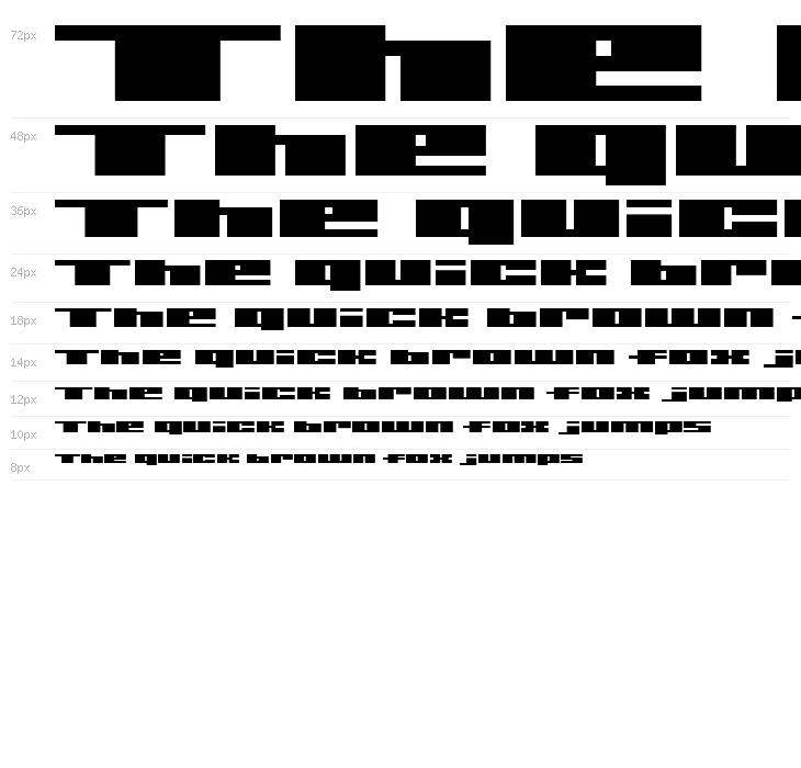 SystemSevenBold Waterfall