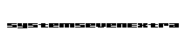 SystemSevenExtra  Descarca Fonturi Gratis