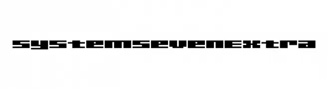 SystemSevenExtra  تنزيل الخطوط