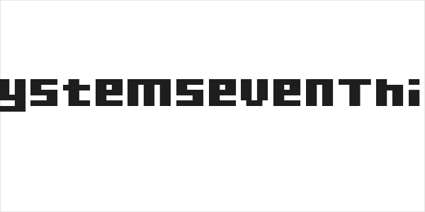SystemSevenThin Logo