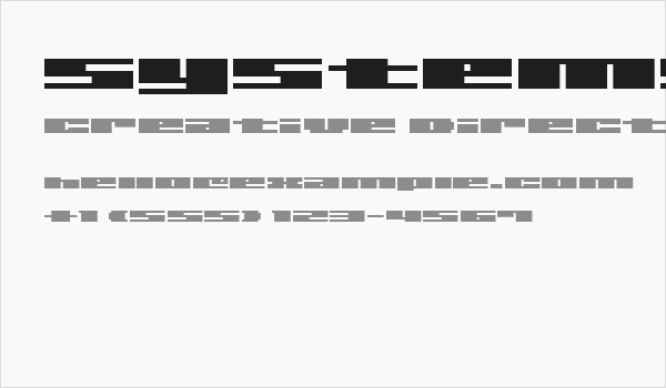 SystemSevenUltra Business Card